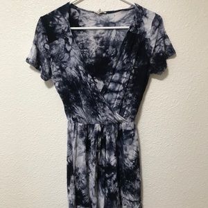 Tye Dye Blue Shorts Romper